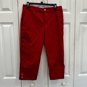 Croft & Barrow Vibrant Red Stretch Pants